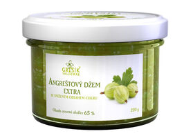 Angreštový džem extra se sníženým obsahem cukru 220g