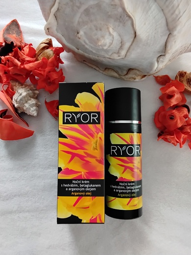 Noční krém s hedvábím, beta-glukanem a arganovým olejem  50ml