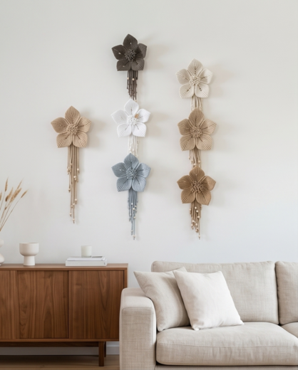 Macrame květy
