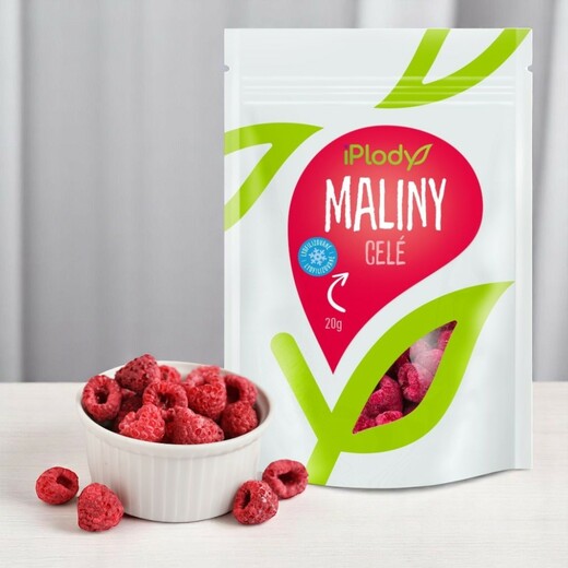 Maliny celé lyofilizované  20g